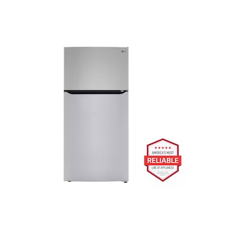 Lg 24 cu. ft. Top Mount Refrigerator with Internal Water Dispenser and Icemaker Ready LRTLS2403S